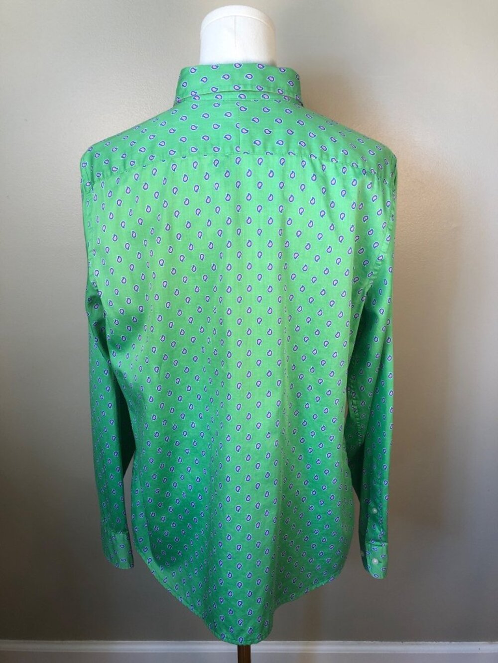 Lauren Ralph Lauren Cotton Green Pullover Polished Preppy Size XL - Picture 3 of 13